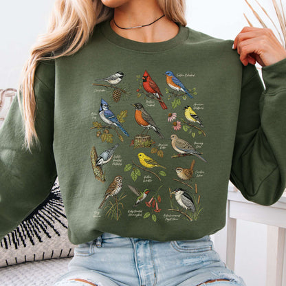 North American Birds Field Guide Sweatshirt