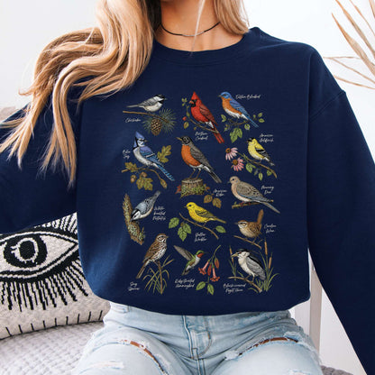 North American Birds Field Guide Sweatshirt