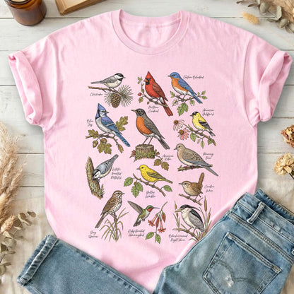 North American Birds Field Guide T-Shirt