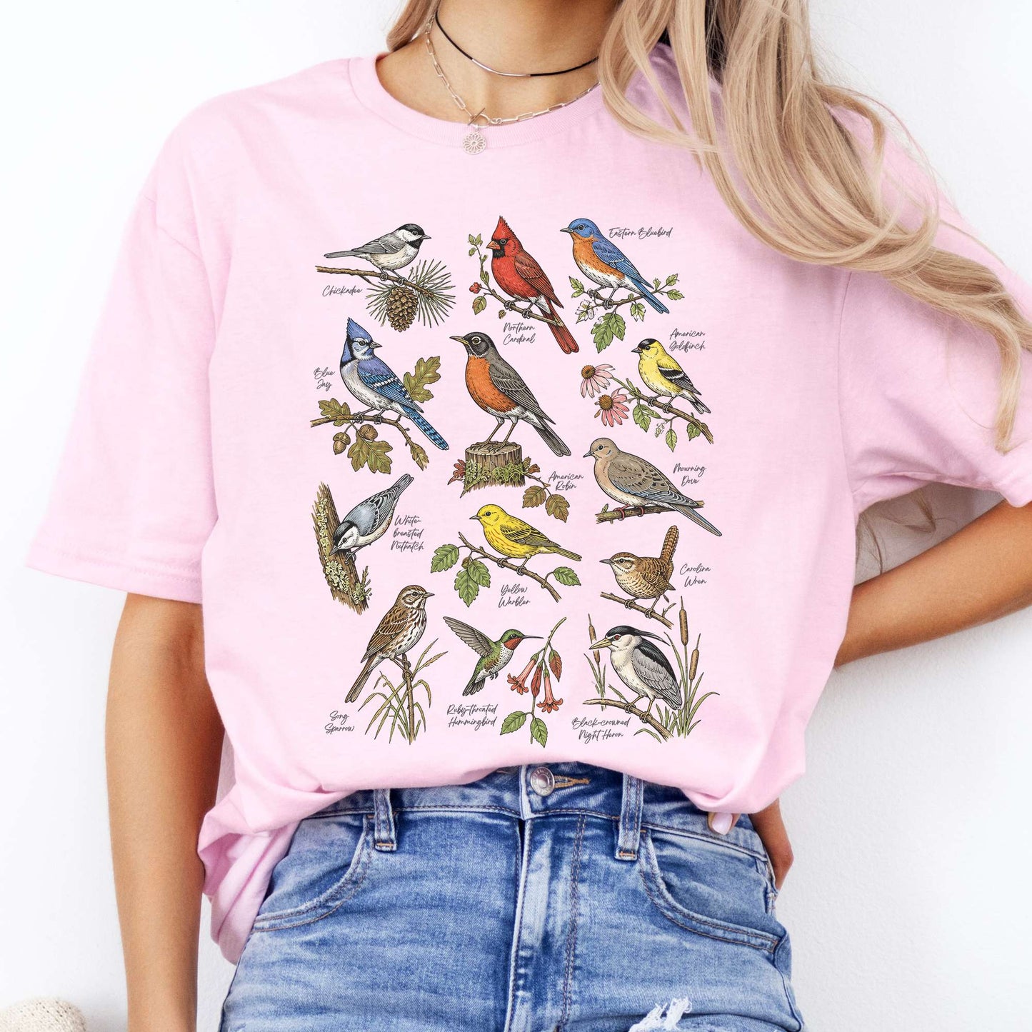North American Birds Field Guide T-Shirt