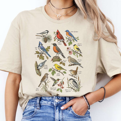 North American Birds Field Guide T-Shirt