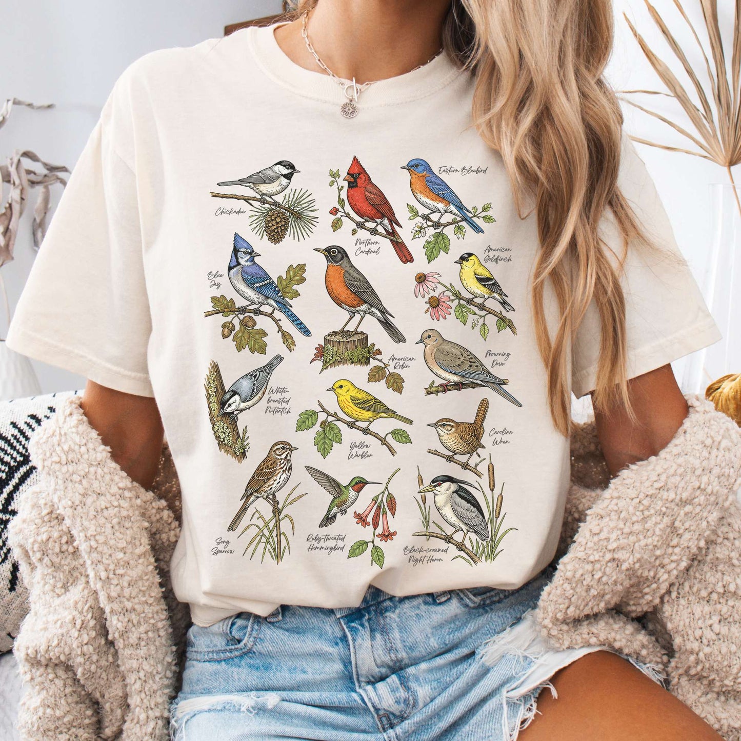 North American Birds Field Guide T-Shirt