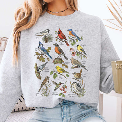 North American Birds Field Guide Sweatshirt