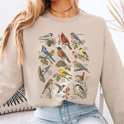 North American Birds Field Guide Sweatshirt