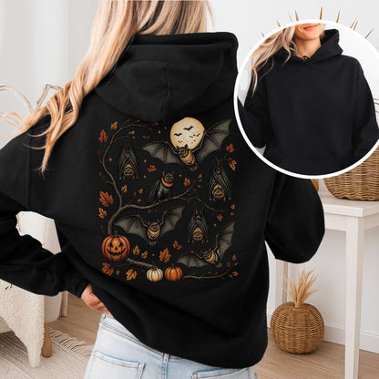 Moonlit Bats Halloween Hoodie