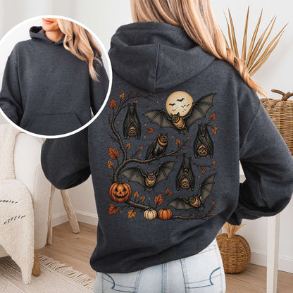 Moonlit Bats Halloween Hoodie