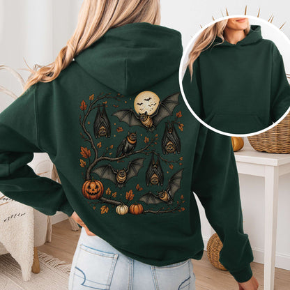 Moonlit Bats Halloween Hoodie