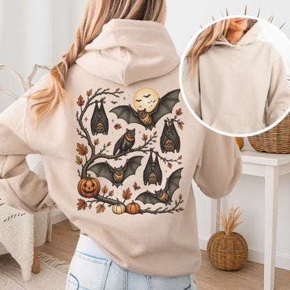 Moonlit Bats Halloween Hoodie