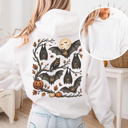 Moonlit Bats Halloween Hoodie