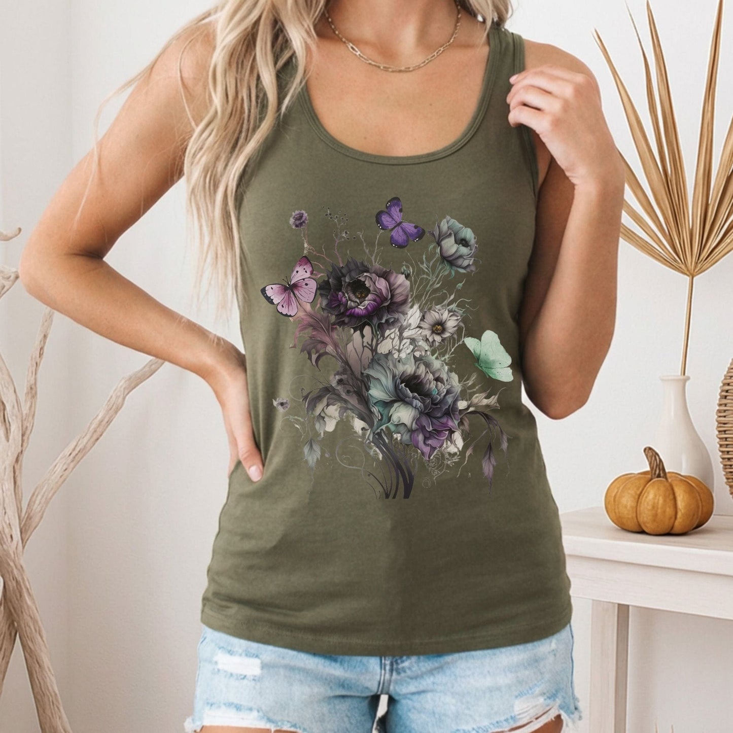 Tank Top Witchy Whimsigoth Women's Racerback Tank Top The Mystic Eden
