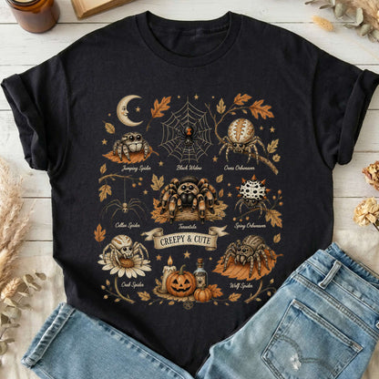 Creepy & Cute Arachnids Halloween T-Shirt