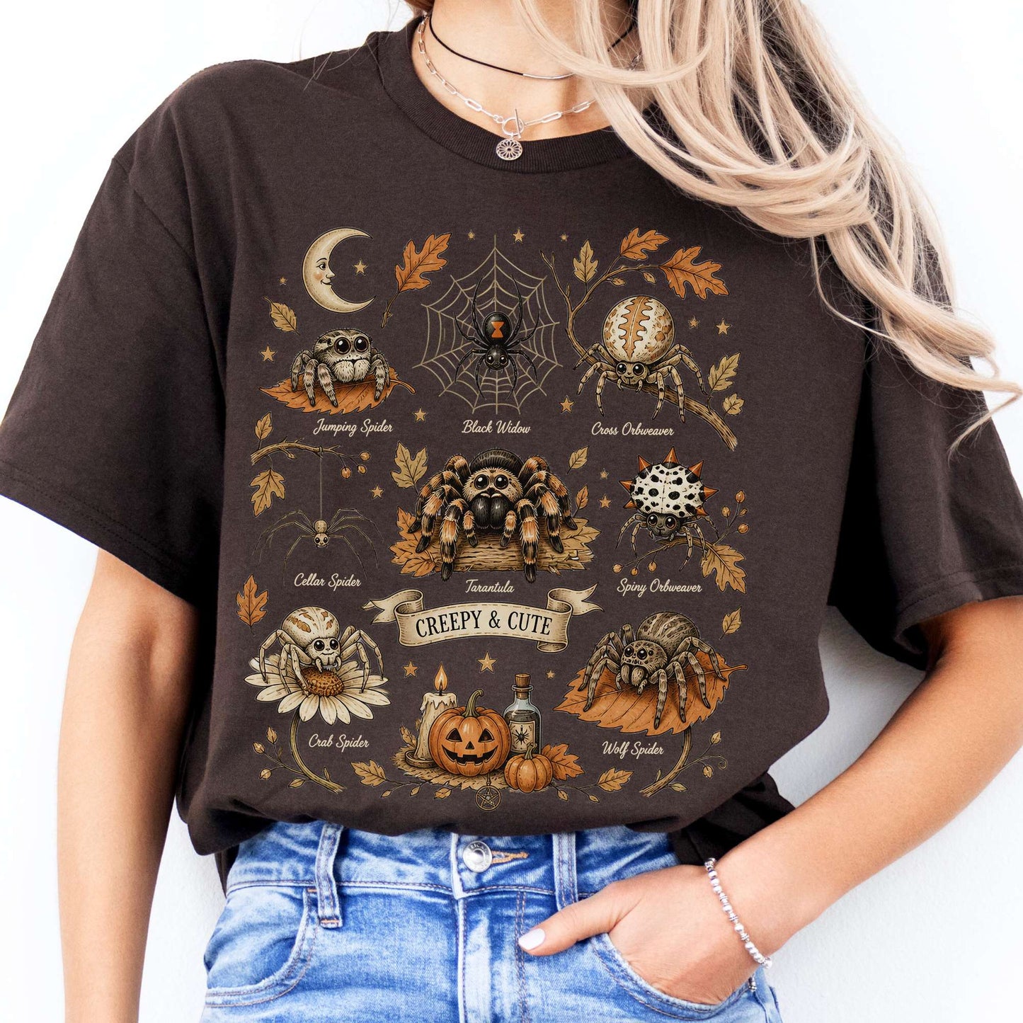 Creepy & Cute Arachnids Halloween T-Shirt