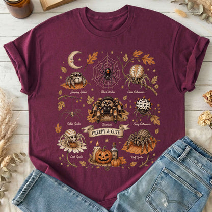 Creepy & Cute Arachnids Halloween T-Shirt
