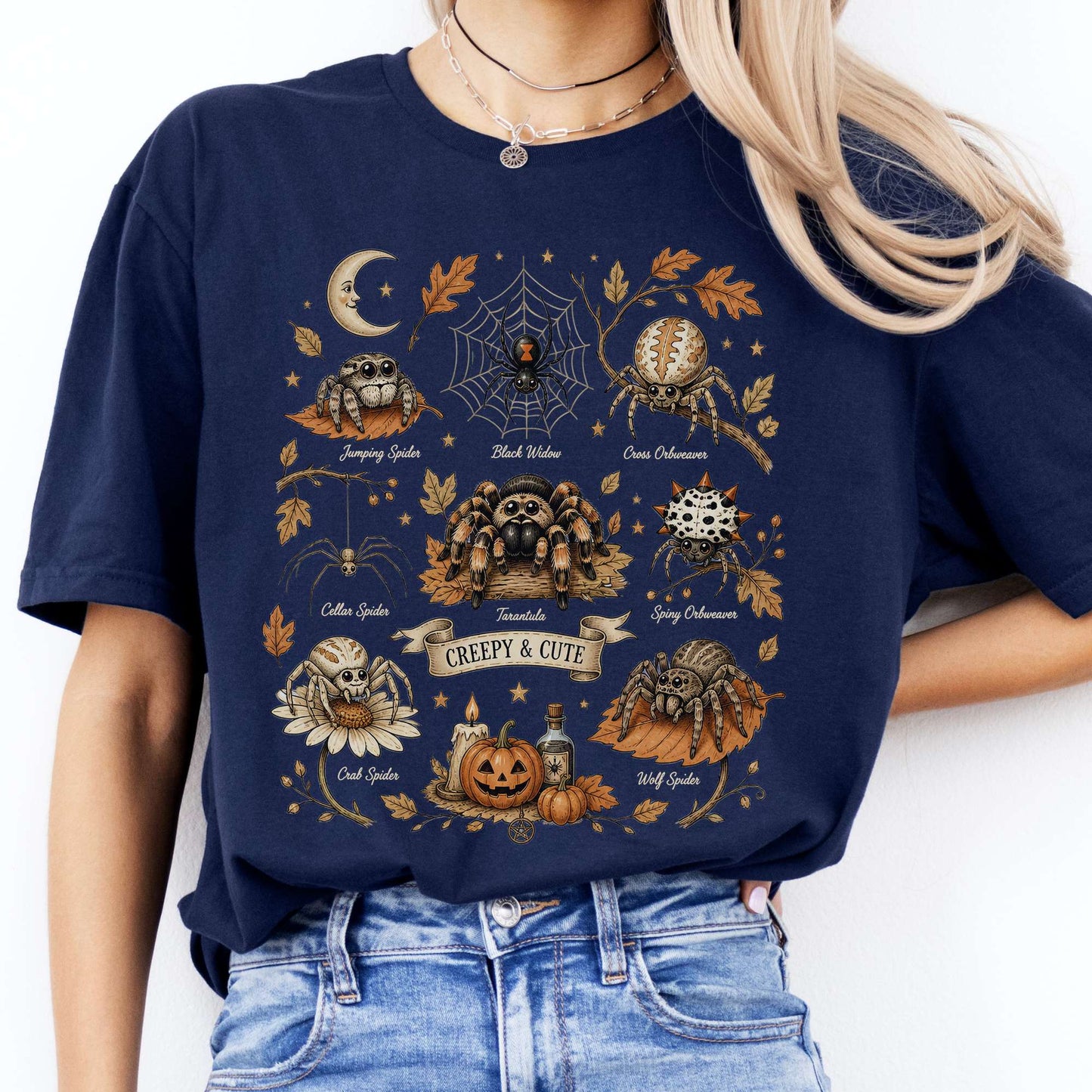 Creepy & Cute Arachnids Halloween T-Shirt