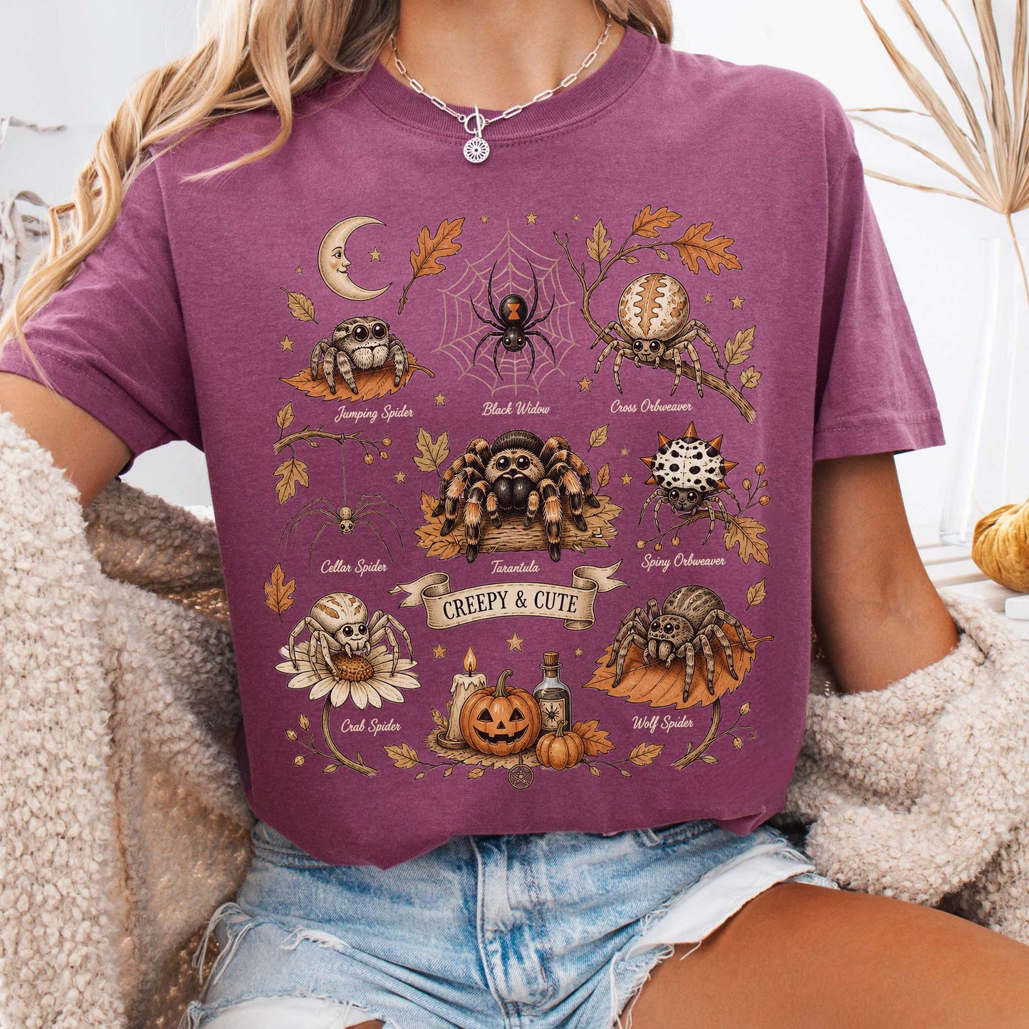 Creepy & Cute Arachnids Halloween T-Shirt