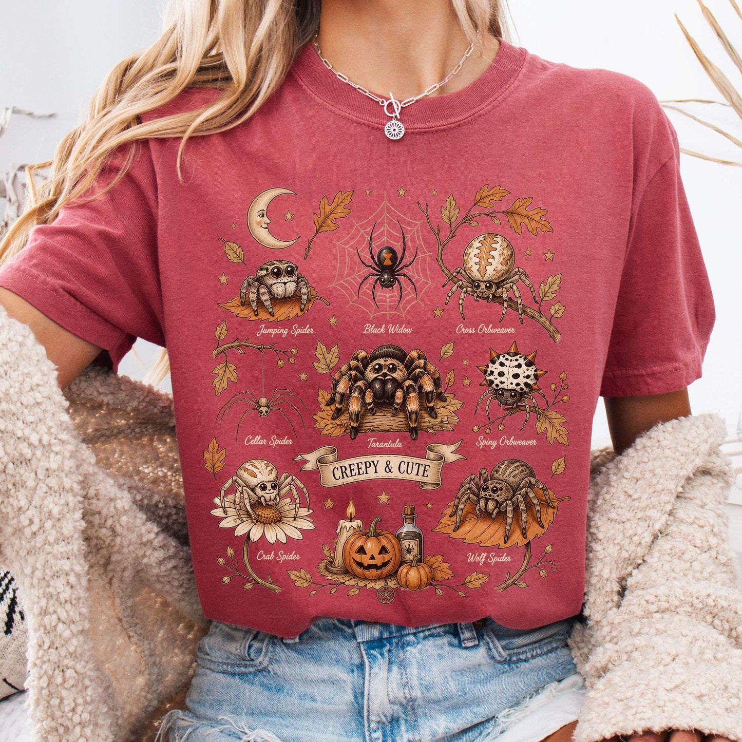Creepy & Cute Arachnids Halloween T-Shirt