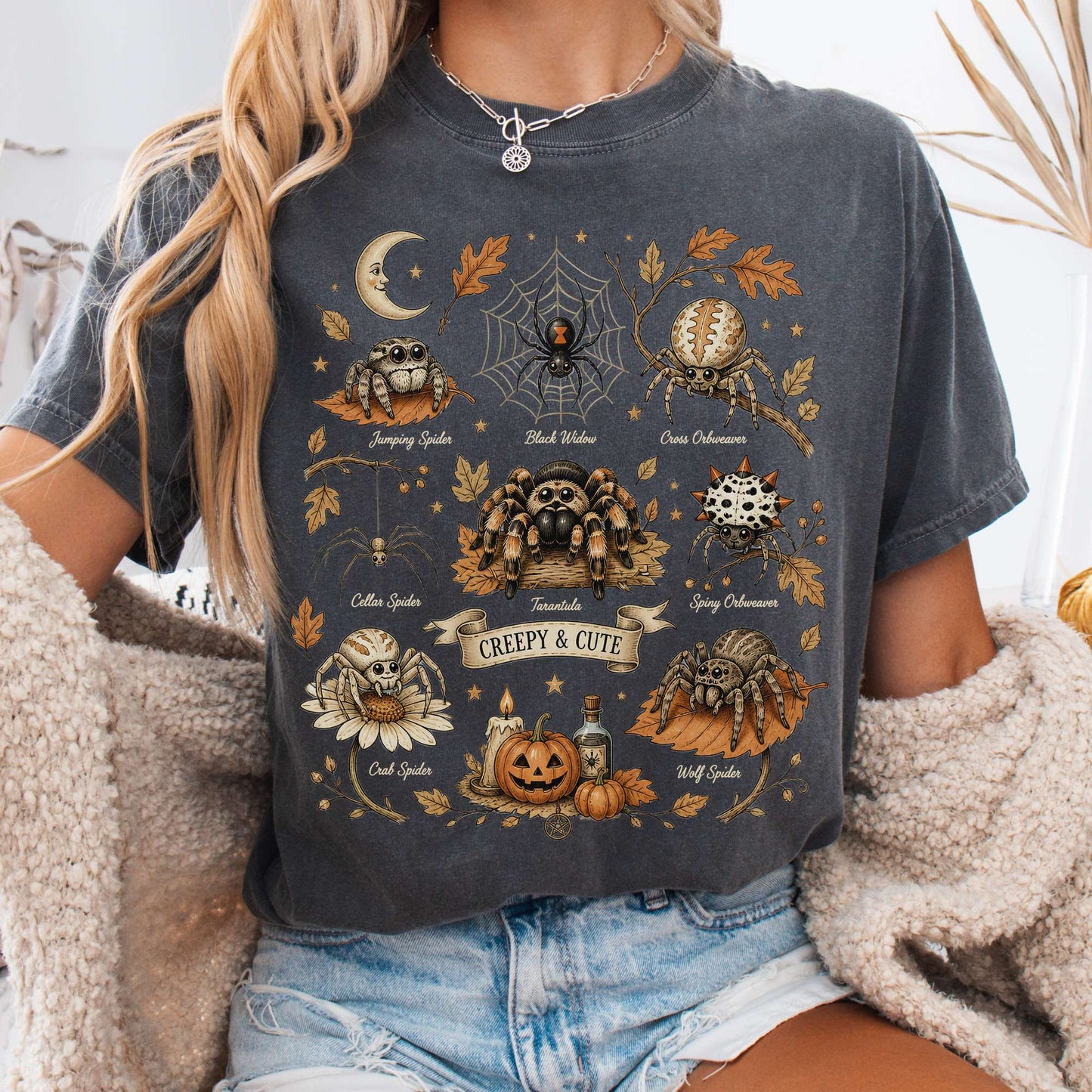 Creepy & Cute Arachnids Halloween T-Shirt