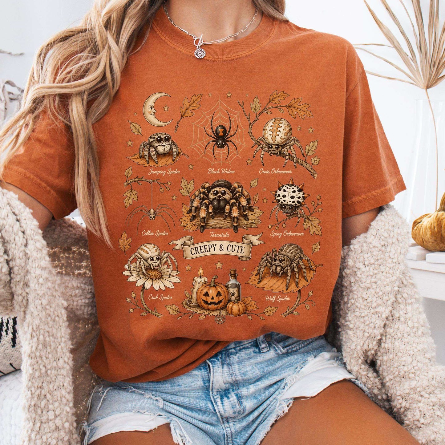 Creepy & Cute Arachnids Halloween T-Shirt