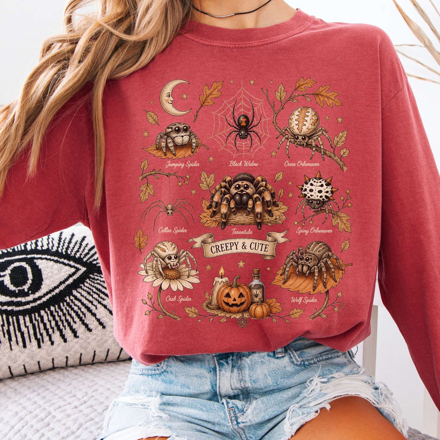 Creepy & Cute Arachnids Halloween Long Sleeve