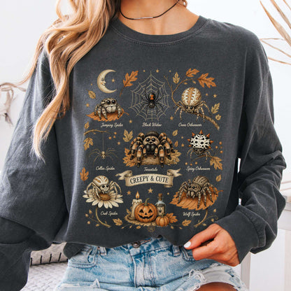 Creepy & Cute Arachnids Halloween Long Sleeve