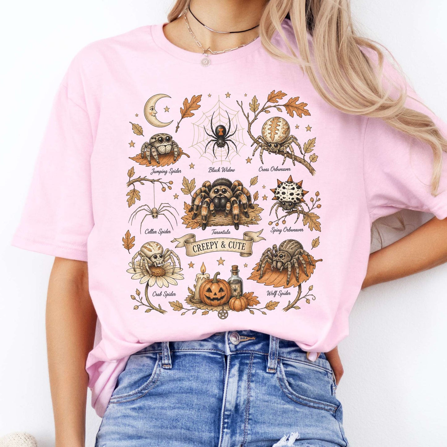 Creepy & Cute Arachnids Halloween T-Shirt