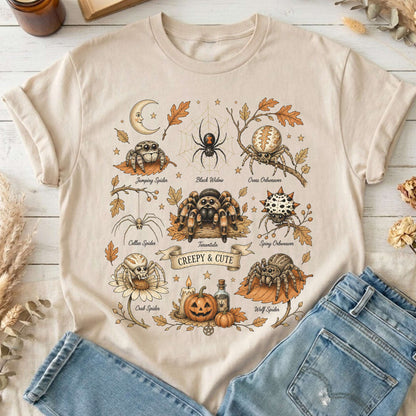Creepy & Cute Arachnids Halloween T-Shirt