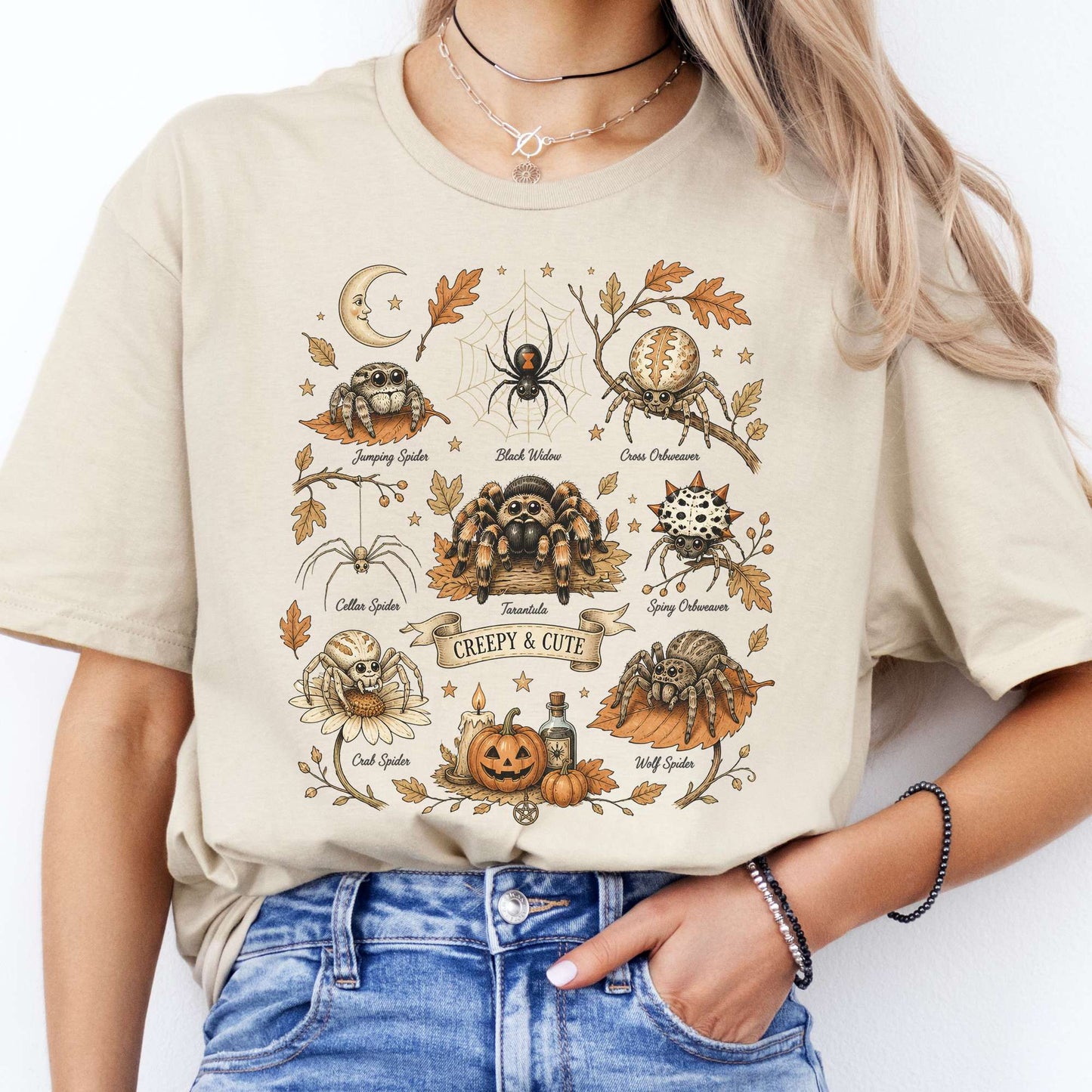Creepy & Cute Arachnids Halloween T-Shirt