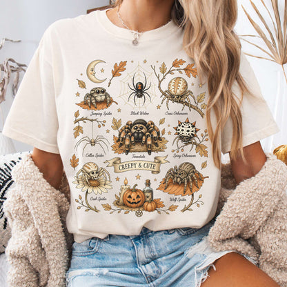 Creepy & Cute Arachnids Halloween T-Shirt