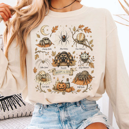 Creepy & Cute Arachnids Halloween Long Sleeve