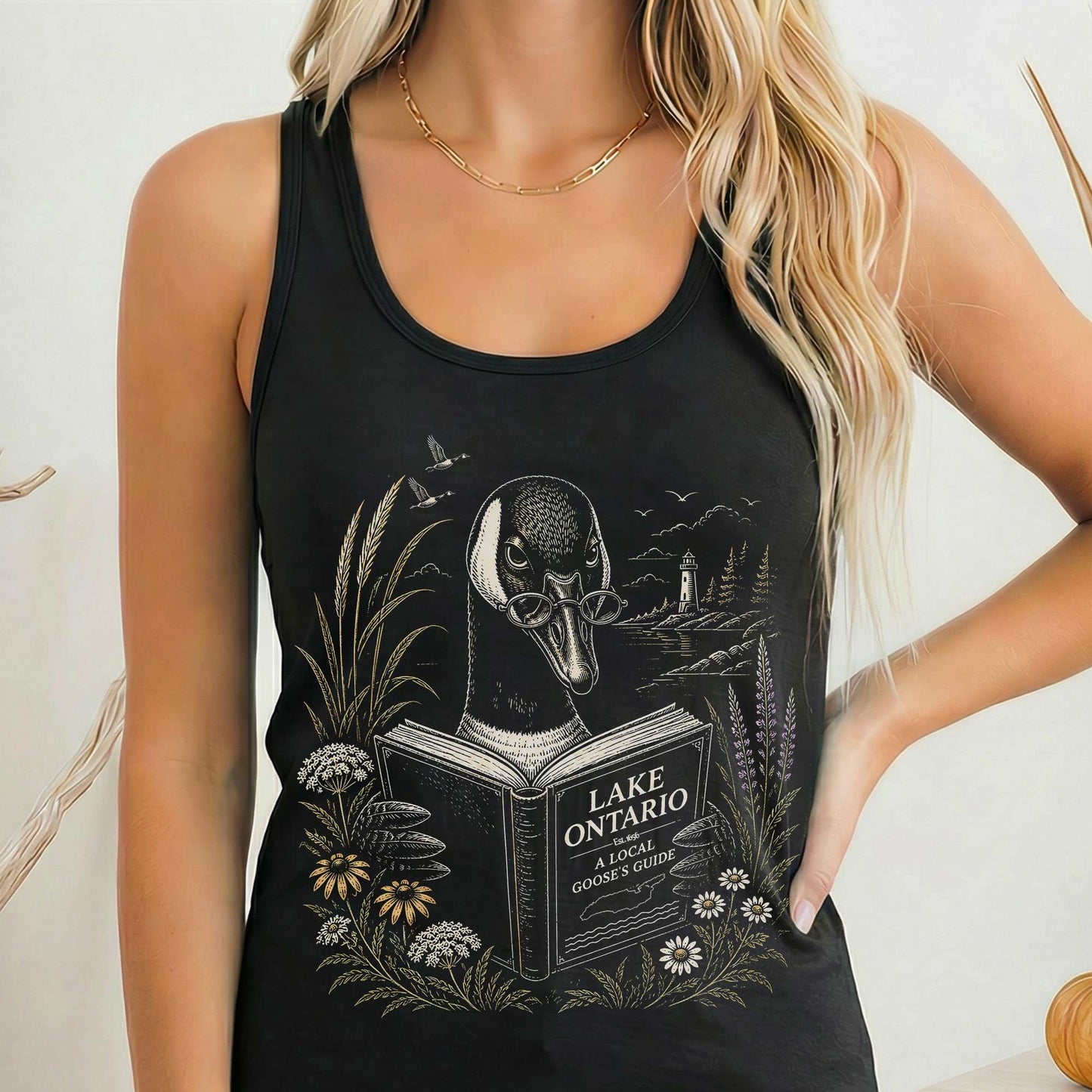 Lake Ontario Local Goose Guide Women's Lightweight Tank Top