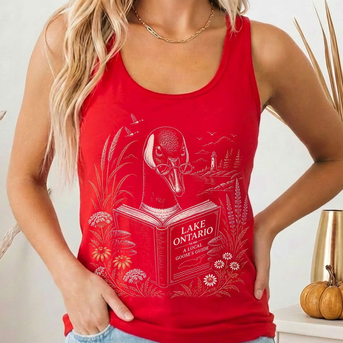 Lake Ontario Local Goose Guide Women's Lightweight Tank Top