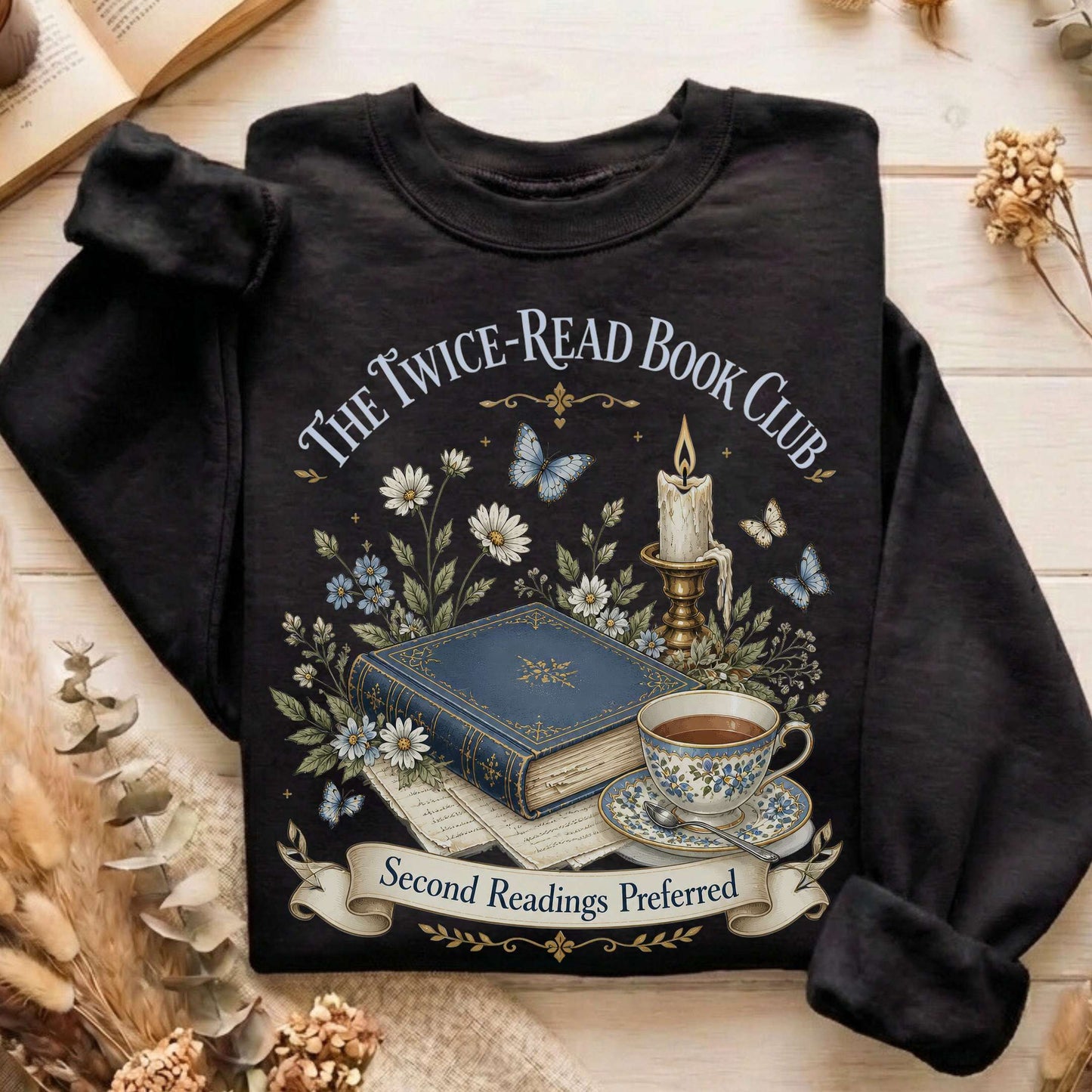 The Twice-Read Book Club Literary Sweatshirt