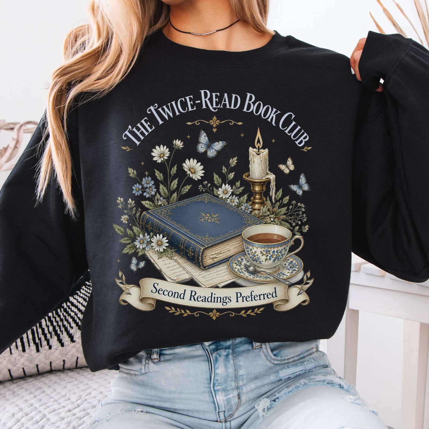 The Twice-Read Book Club Literary Sweatshirt