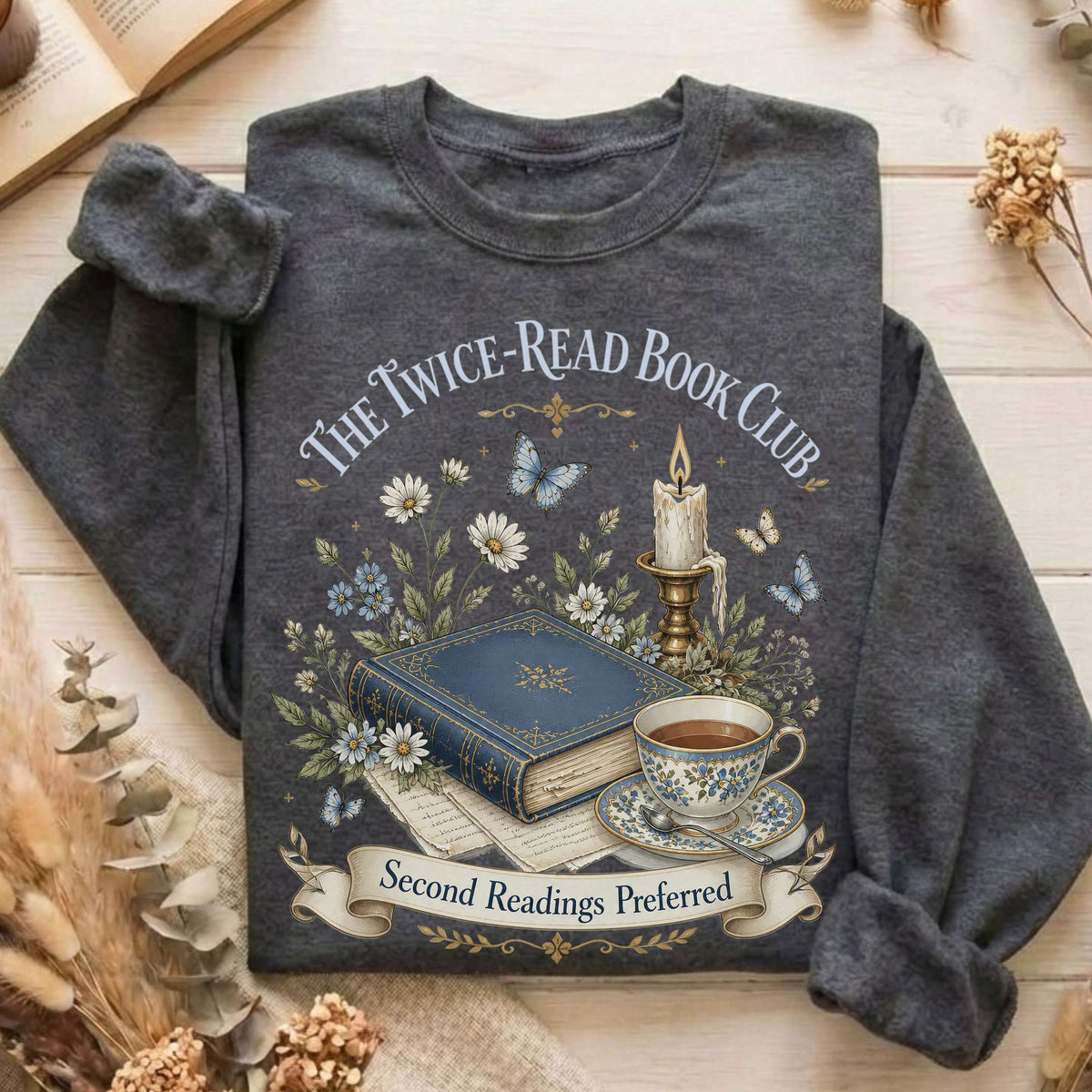 The Twice-Read Book Club Literary Sweatshirt