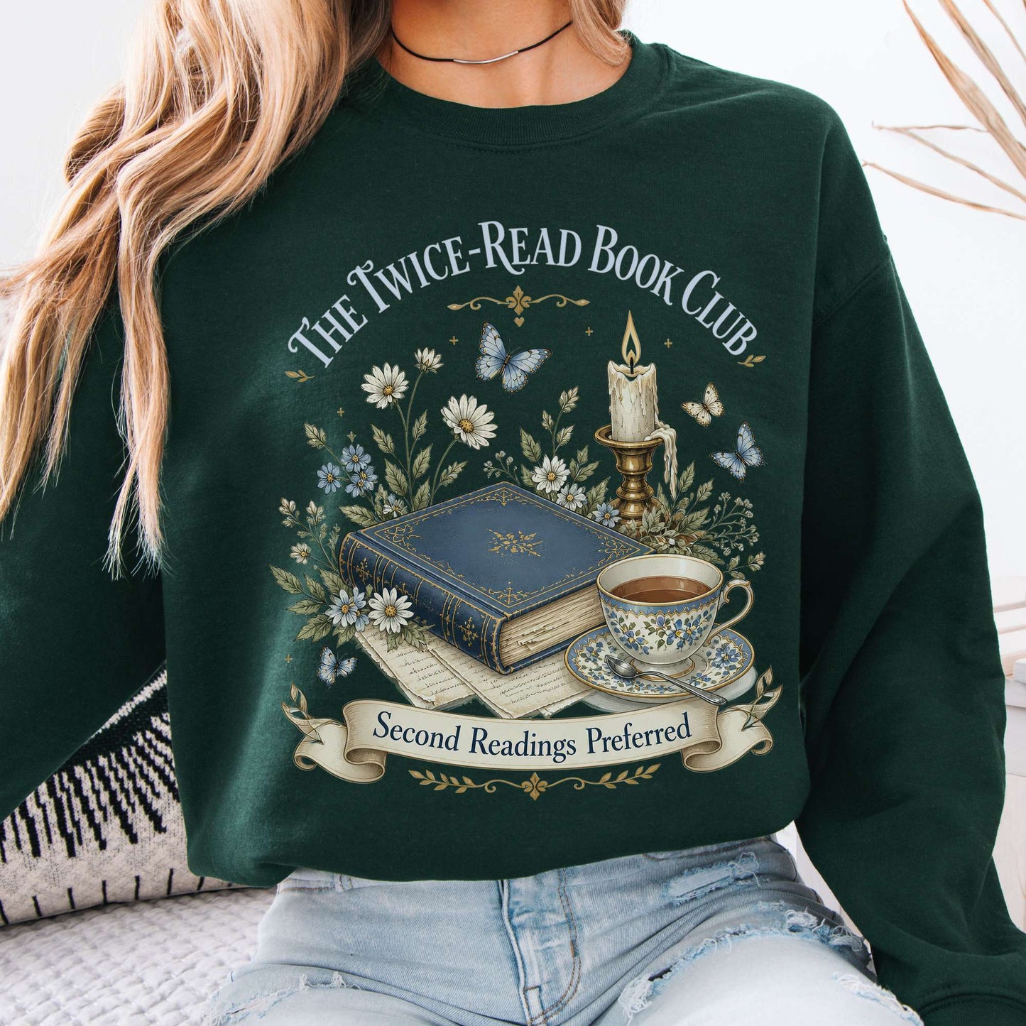 The Twice-Read Book Club Literary Sweatshirt