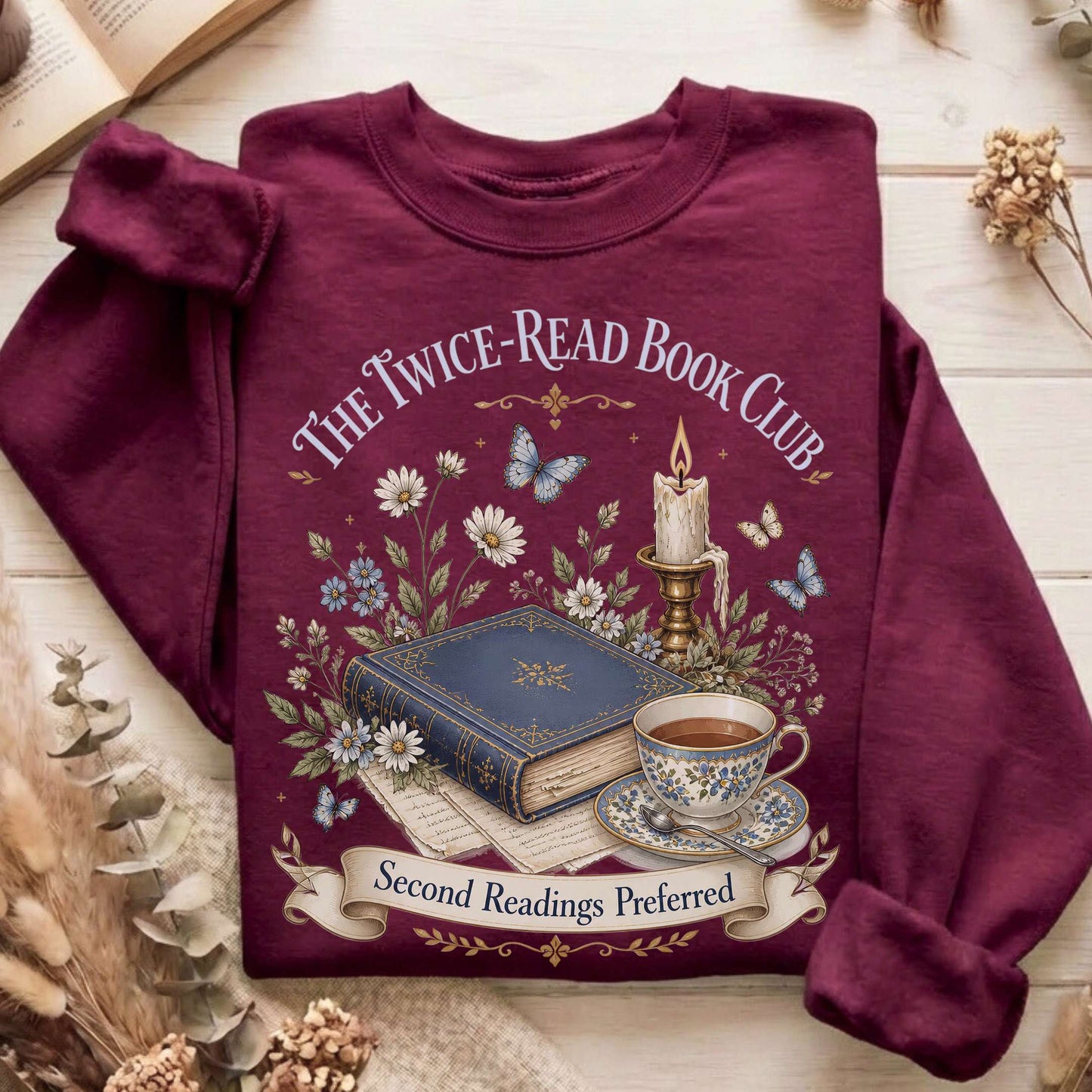 The Twice-Read Book Club Literary Sweatshirt