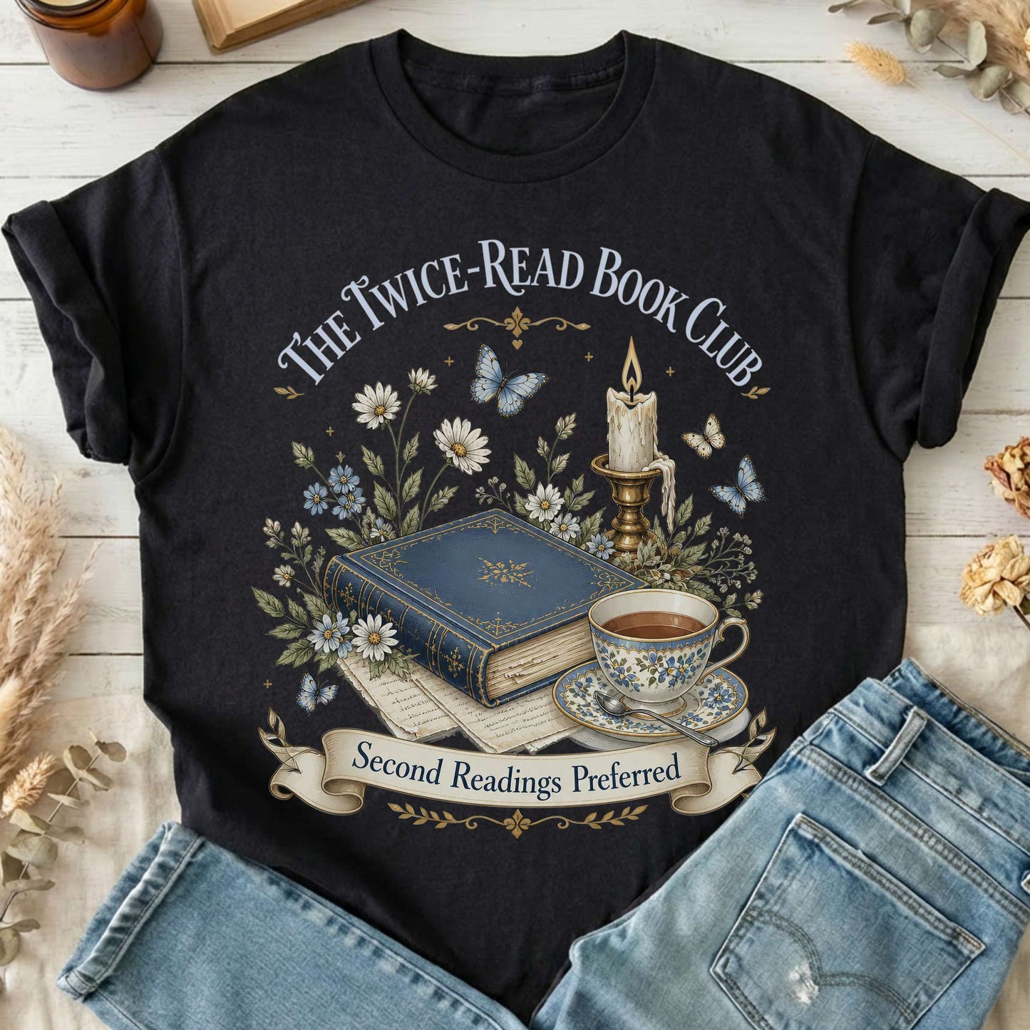 The Twice-Read Book Club Literary T-Shirt