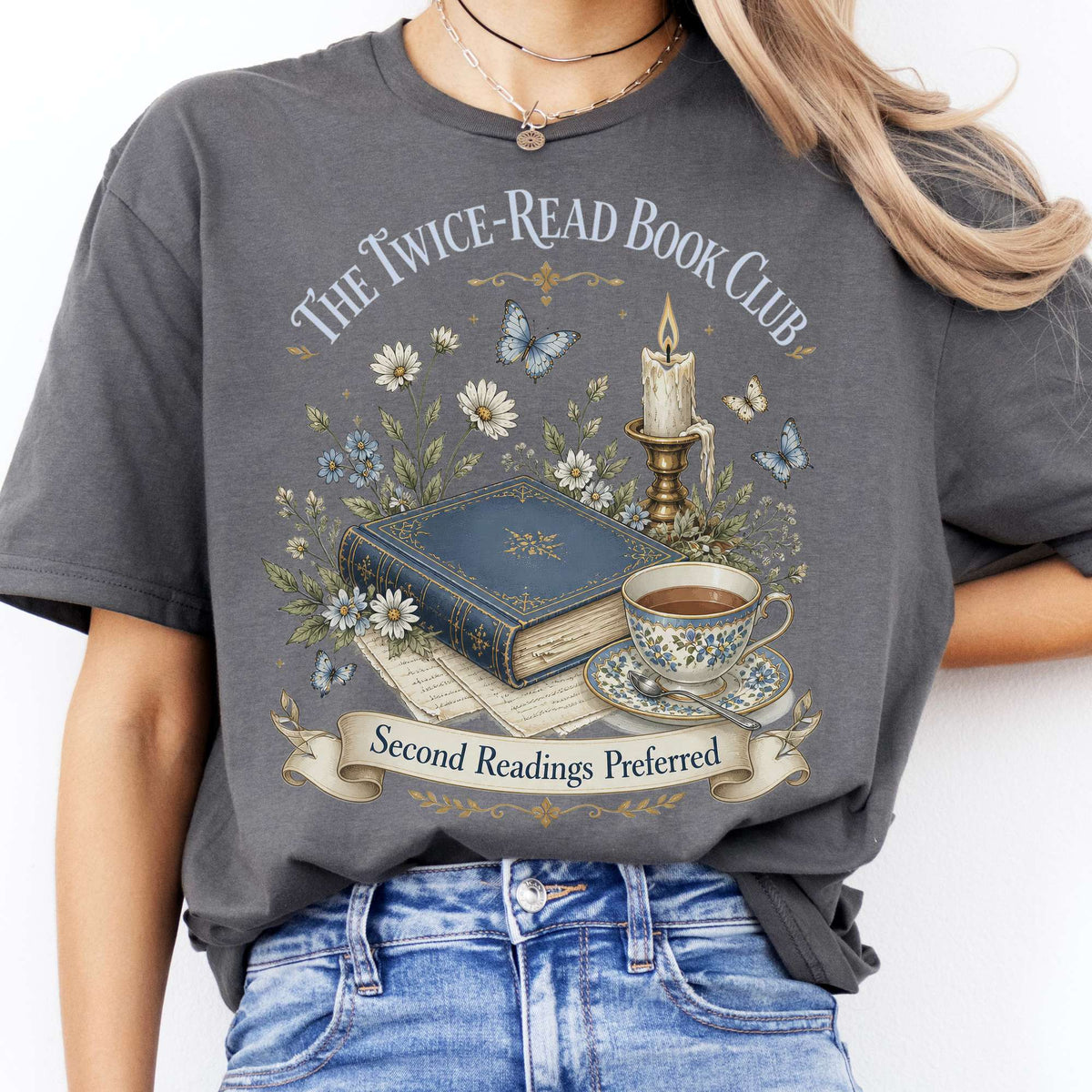The Twice-Read Book Club Literary T-Shirt