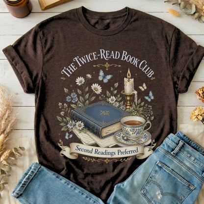 The Twice-Read Book Club Literary T-Shirt