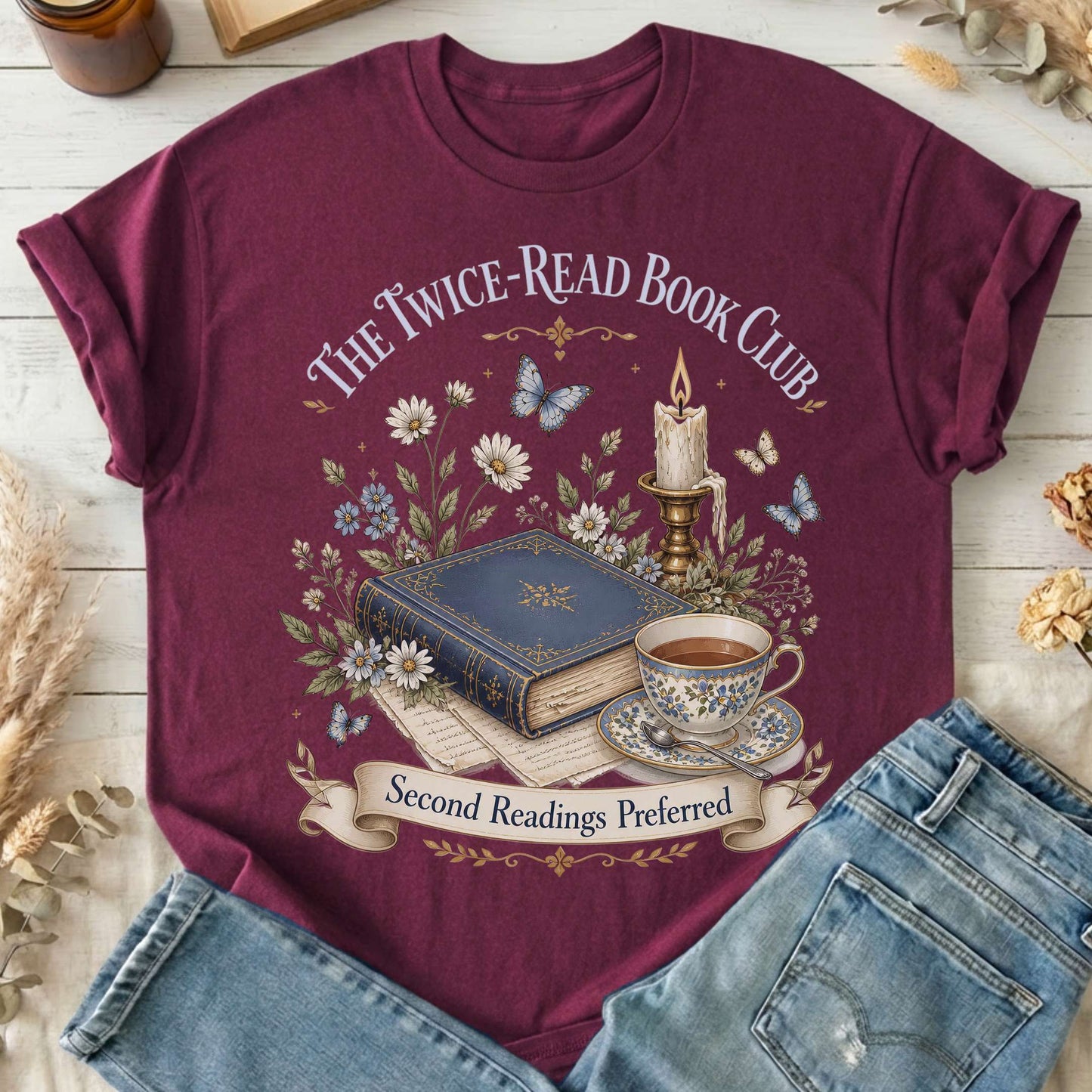 The Twice-Read Book Club Literary T-Shirt