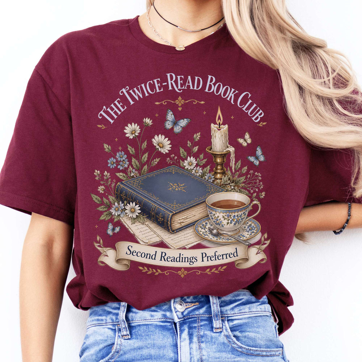 The Twice-Read Book Club Literary T-Shirt