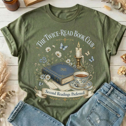 The Twice-Read Book Club Literary T-Shirt