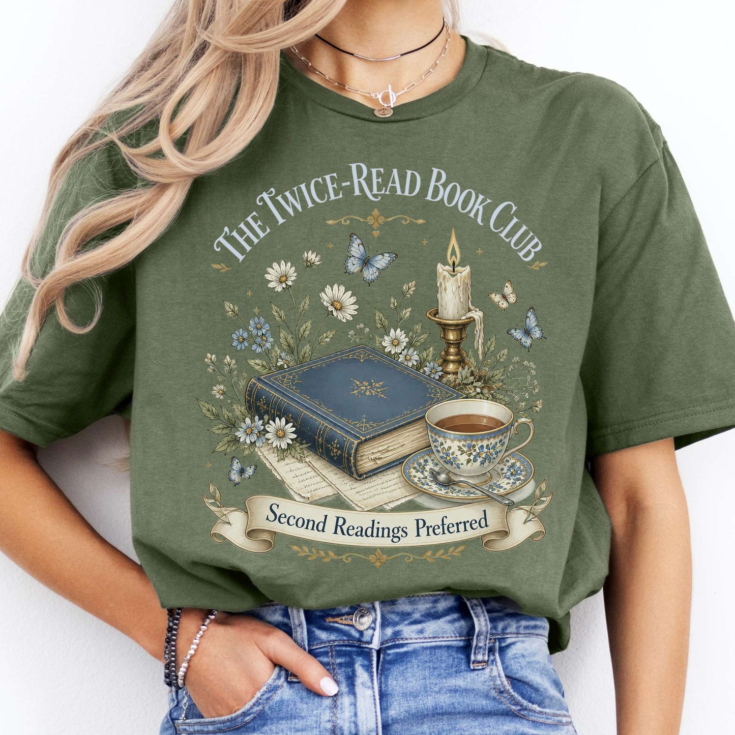 The Twice-Read Book Club Literary T-Shirt