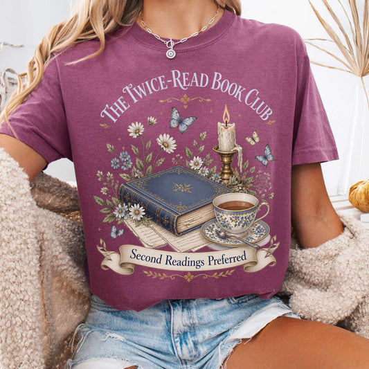 The Twice-Read Book Club Literary T-Shirt