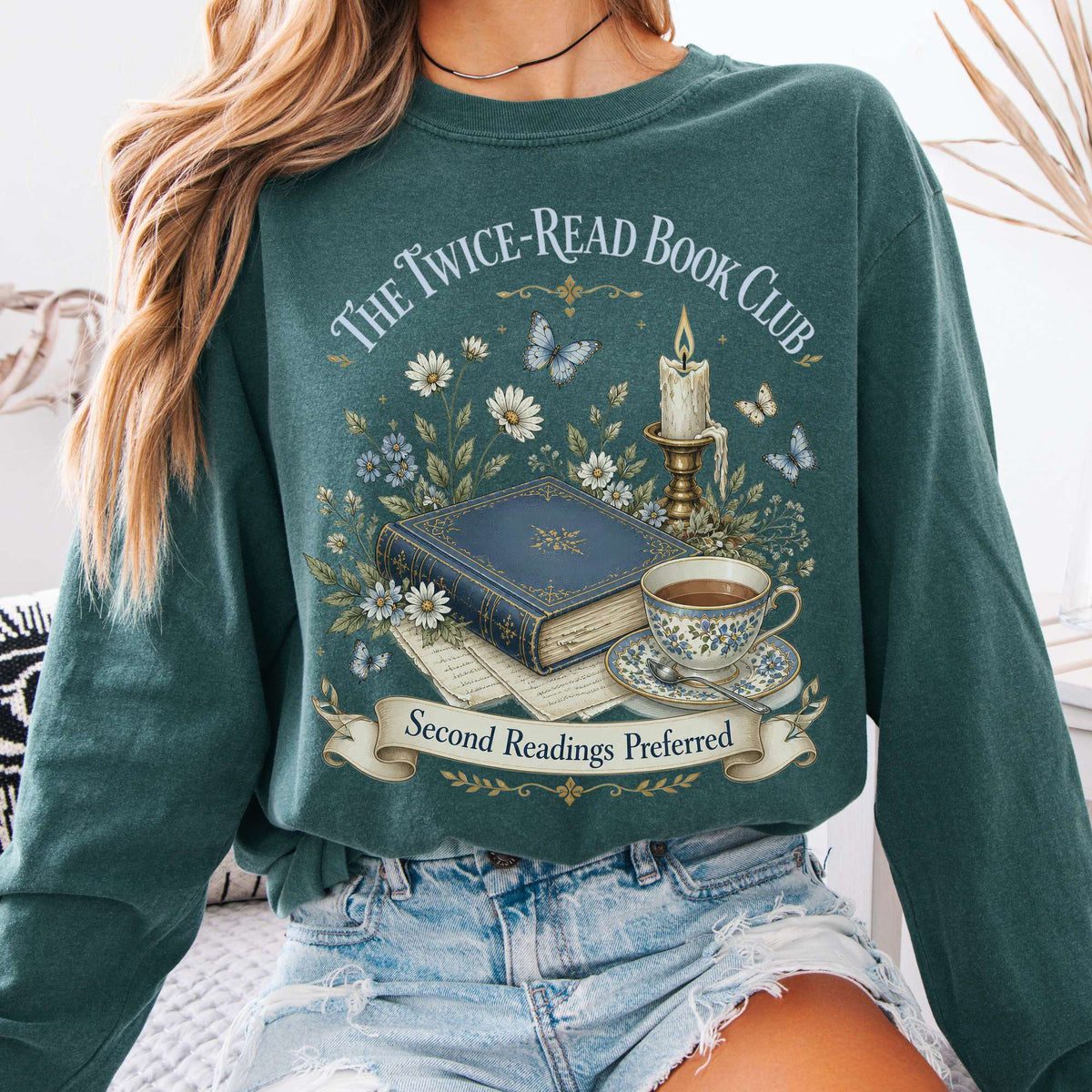 The Twice-Read Book Club Literary Long Sleeve