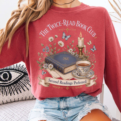 The Twice-Read Book Club Literary Long Sleeve
