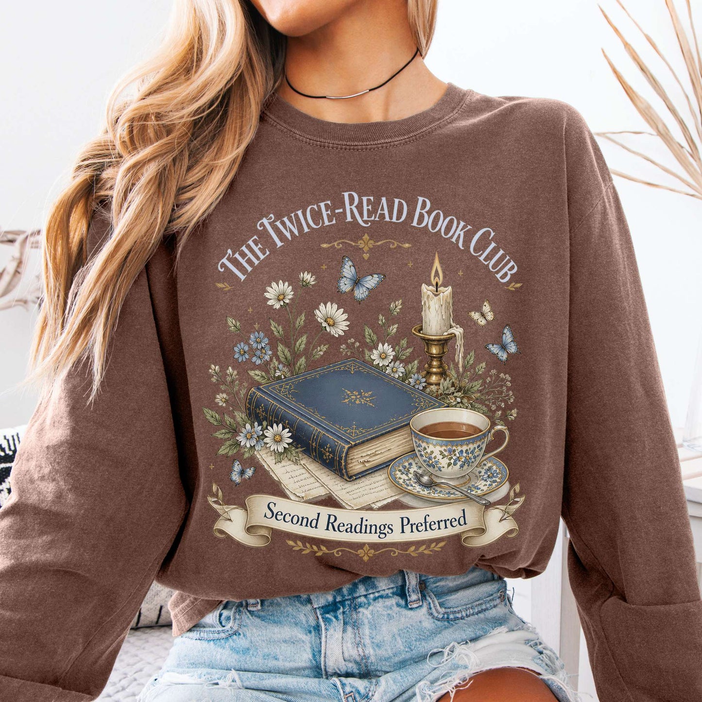 The Twice-Read Book Club Literary Long Sleeve