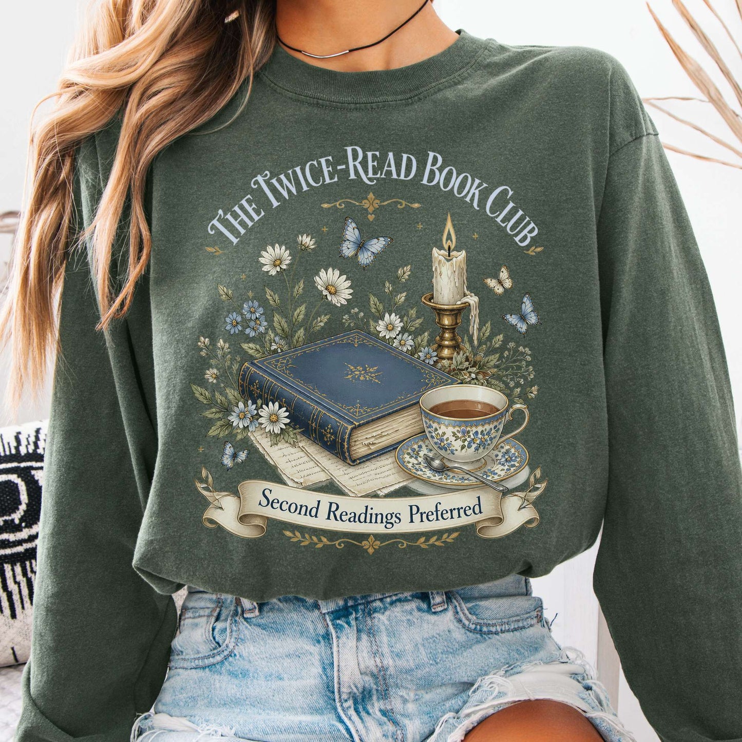 The Twice-Read Book Club Literary Long Sleeve