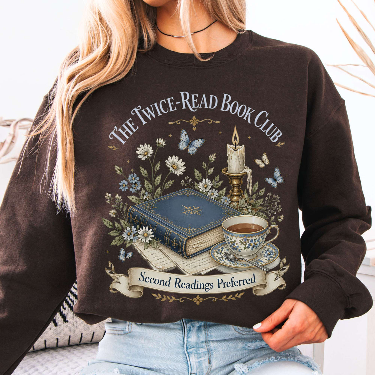 The Twice-Read Book Club Literary Sweatshirt