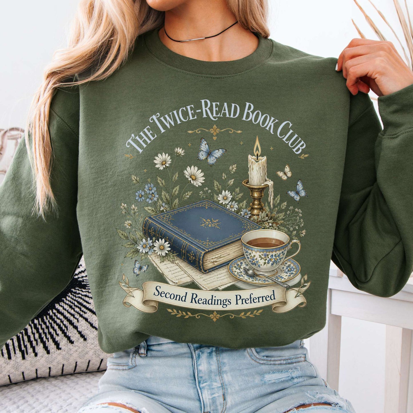The Twice-Read Book Club Literary Sweatshirt